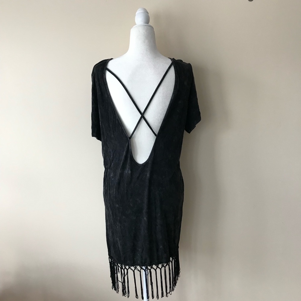 Open back fringe festival dress